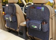Custom Size Car Back Seat Storage Bag , Felt Car Seat Hanging Storage