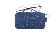Unisex Portable Handmade Felt Bags , 9*17.5 Cm Small Felt Bags For Sunglasses