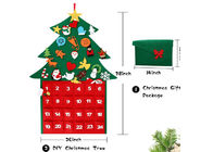 Reusable Felt Christmas Tree Decorations Advent Calendar Waterproof No Fading