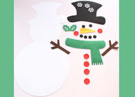 Wall Hanging Xmas Gifts DIY Snowman Felt Christmas Decorations With 31pcs Ornaments