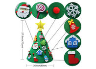 3D DIY Felt Christmas Tree With Ornaments Kids Toys Christmas Party Decoration