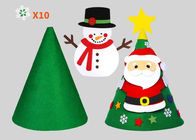 Kids New Year Gift EN71 Diy Felt Christmas Tree Ornaments