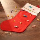 Red And White EN79 3MM Felt Christmas Sock Ornaments