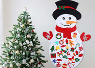 39 X 26 Inch Childrens Felt Handicraft Snowman Set With 36pcs Ornaments