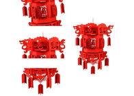 25*33cm 3mm Thick Felt Brightness Red Chinese Lanterns
