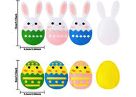 12pcs Colorful Egg Shaped EN71 Felt Easter Decorations