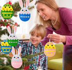 Hanging Egg Bunny Home Decoration 1mm Felt Easter Ornaments 6*8cm