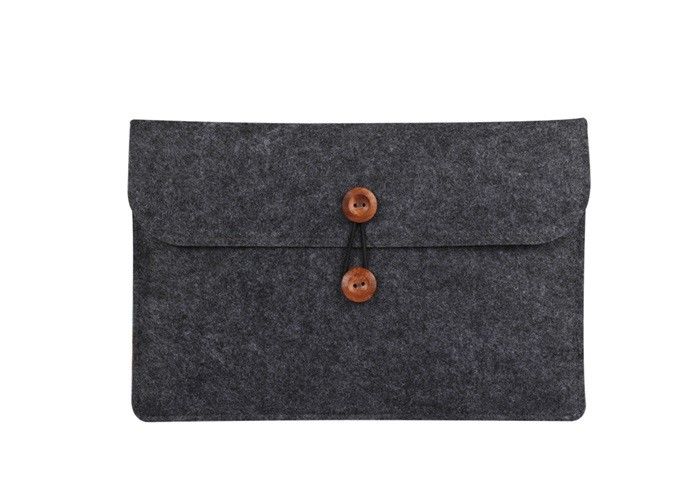 Customizable Ultra Slim Felt Computer Sleeve With Double Storage Space