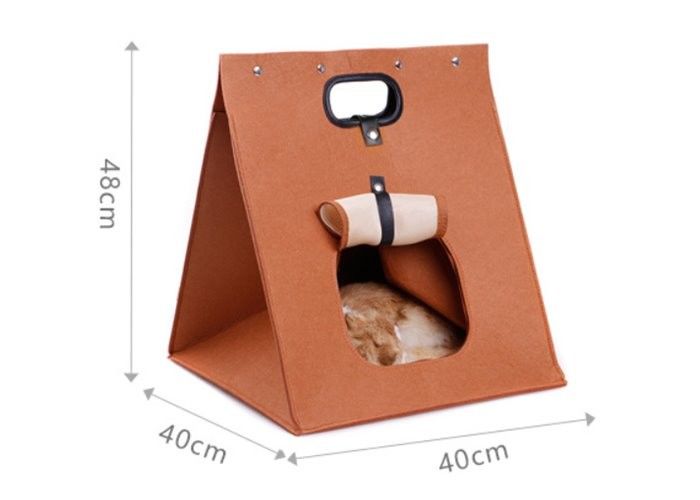 Multifunctional Portable Felt Cat House Suitable For Cats Under 8 Kg