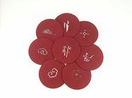 Chinese Element Wine Red Felt Coasters For Housewarming Accept Custom Size