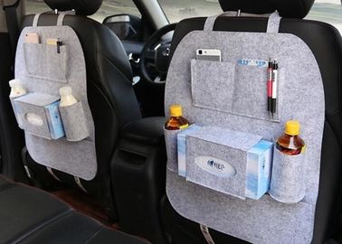 Custom Size Car Back Seat Storage Bag , Felt Car Seat Hanging Storage