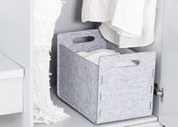 Stylish Soft Felt Storage Boxes Custom Logo Convenient Carrying For Desk