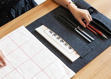 106*38cm Portable Felt Desk Pad For Practising Chinese Calligraphy