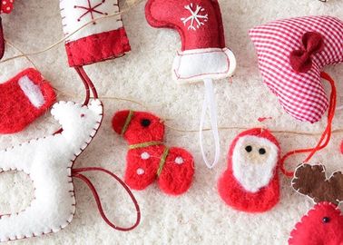 Christmas Hanging Decoration Crafts Using Felt Soft Environmentally Friendly Material