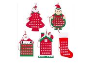 66*41 Cm Felt Christmas Decorations Christmas Pattern Advent Calendar With 24 Pockets