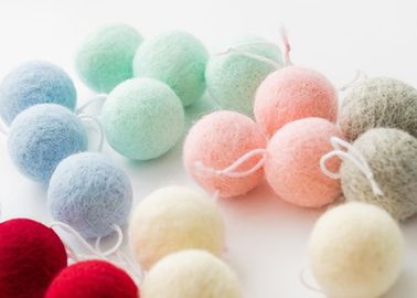 6 Cm Hanging Wool Felt Balls 6 Pure Colors For Creating Sweet Atmosphere