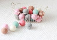 Environmental Friendly Wool Felt Balls Perfect For Garland / Necklaces / Earrings