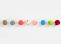 Handmade Circle Dot Pattern Felt Ball Crafts 2CM Diameter EN71 Standard