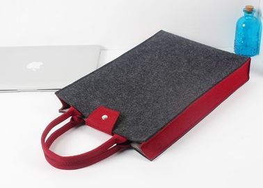 15.6 Inch Felt Laptop Sleeve , Easy Carrying Handbags For Work Office