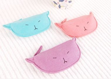 Moderate Size Easy Carrying Felt Coin Purse 7*13 Cm Zipper Design