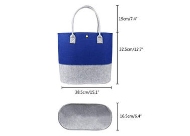 Eco-Friendly Ladies Felt Shopping Bag Leisure Stitching Design Multiple Color