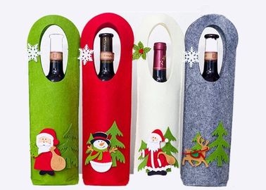 40*14 Cm Environmental Protection Material Felt Wine Bag Felt Fabric Bags For Christmas