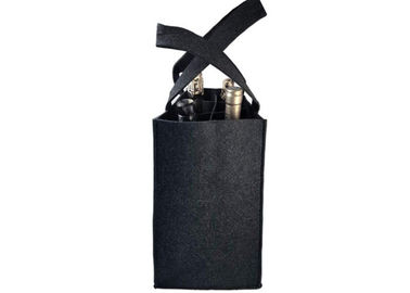 6 Bottle Felt Fabric Bags Wine Carrier Tote Reusable Grocery Felt Bags For Travel