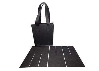 6 Bottle Felt Fabric Bags Wine Carrier Tote Reusable Grocery Felt Bags For Travel