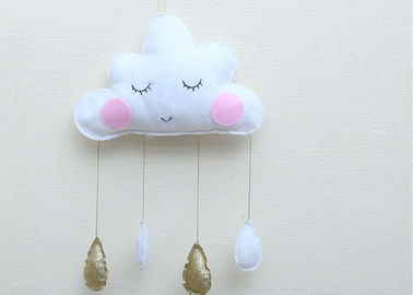 3 Colors Felt Fabric Crafts Cloud Raindrop Pendant Photo Prop Hanging Decoration