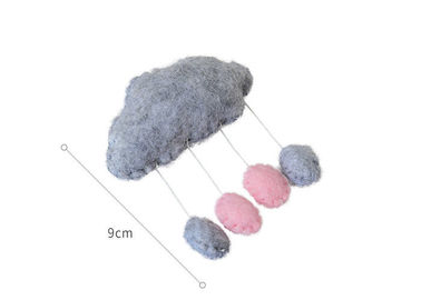 9 Cm 4 Color Felt Fabric Crafts Lovely Design Clouds Raindrops Pendent