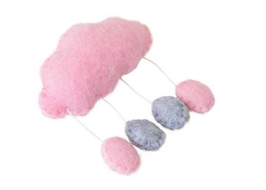 9 Cm 4 Color Felt Fabric Crafts Lovely Design Clouds Raindrops Pendent