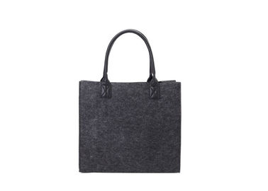 Laser Printing Comfortable Leather Handle 30cm*0.3m Felt Handbag