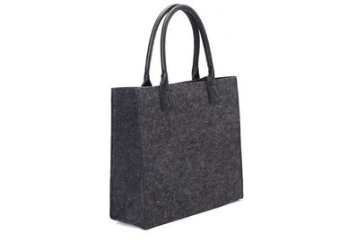 Laser Printing Comfortable Leather Handle 30cm*0.3m Felt Handbag