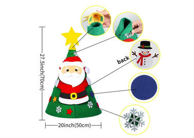 Kids New Year Gift EN71 Diy Felt Christmas Tree Ornaments