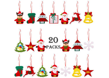 Home Door Decorations 20 Pieces Felt Christmas Tree Ornaments