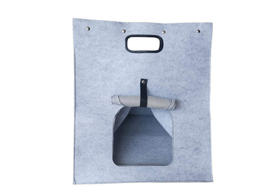 Mechanical Wash EN71 Felt Cat Bag With Side Zipper Flap