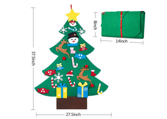 3ft Diy Felt Christmas Tree With 26 Pcs Ornaments Wall Decor