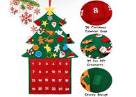 Countdown Calendar 29Pcs Ornaments Felt Christmas Decorations