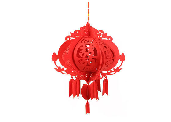 Chinese Festival And Celebration 100pcs Felt Paper Lantern