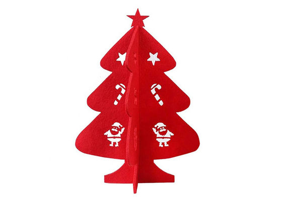 DIY Educational Xmas 18CM 3d Felt Christmas Tree Toy For Kids