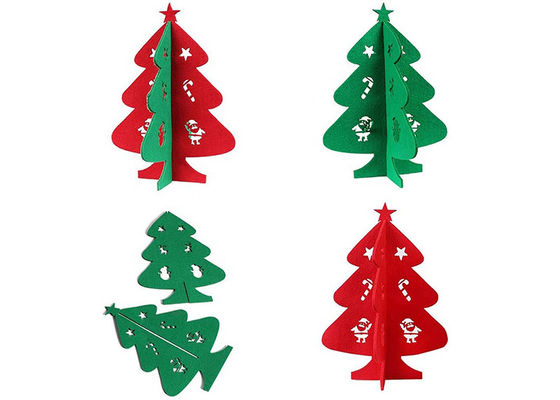 DIY Educational Xmas 18CM 3d Felt Christmas Tree Toy For Kids