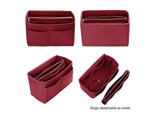 3mm Foldable Organizer Insert EN71 Felt Handbag With Zipper