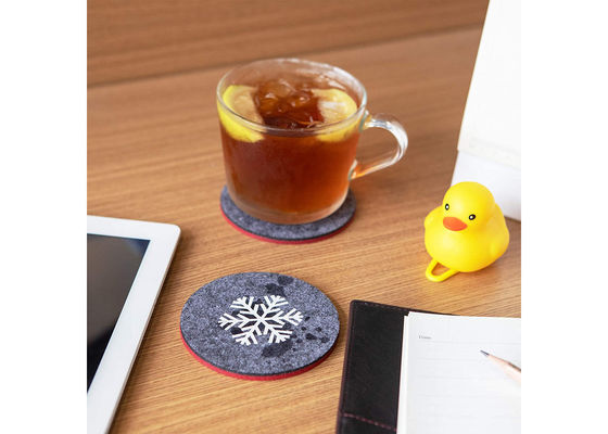 Home Decor Double Sided Absorbent Felt Drink Coasters