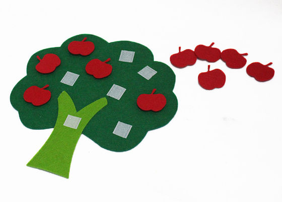 Digital Pairing Apple Tree 24*22cm Felt Learning Toys