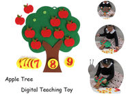 Digital Pairing Apple Tree 24*22cm Felt Learning Toys