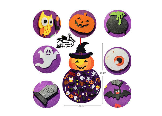 Indoors EN71 Felt Handicraft Halloween Decor For Kids