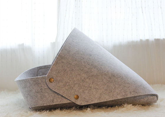 Cat Breathable 3mm Felt Pet Cave Contains A Pad