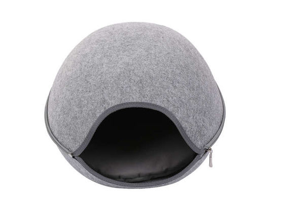 39*26cm Puppy Detachable Felt Pet Cave With Cushion