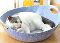 Removable Bowl Pot Shape EN71 Cat Cave Felt For Pet Toys Organizer