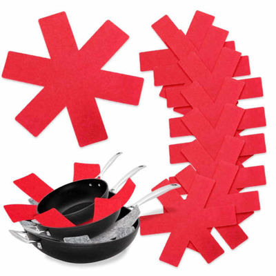 9pcs Thick Felt Pads Pot And Pan Protectors Cookware Separators Divider